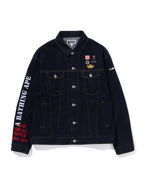 denim Bape jacket